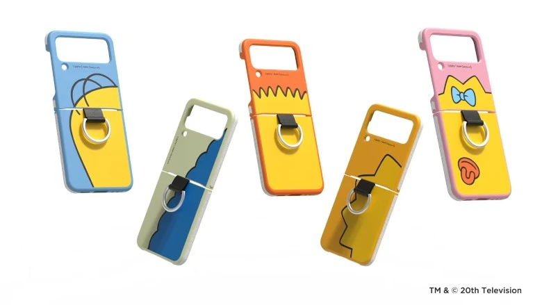 Ốp lưng Samsung Galaxy Z Flip4 Homer Simpson kèm vòng đeo