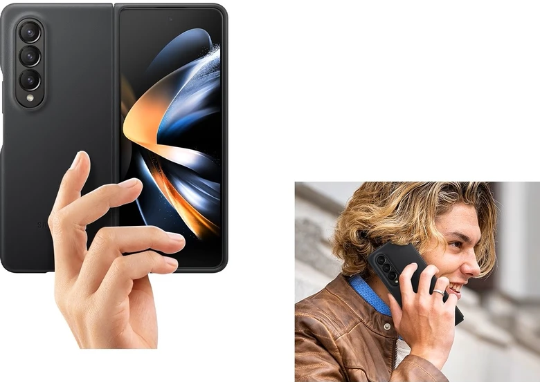 Ốp lưng Samsung Galaxy Z Fold4 Leather Cover