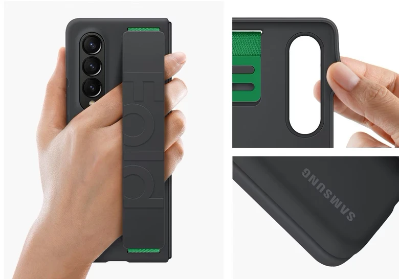 Ốp lưng Samsung Galaxy Z Fold4 Silicone kèm dây đeo