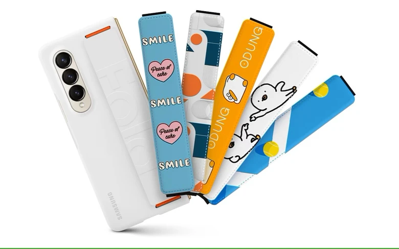 Ốp lưng Samsung Galaxy Z Fold4 Silicone kèm dây đeo