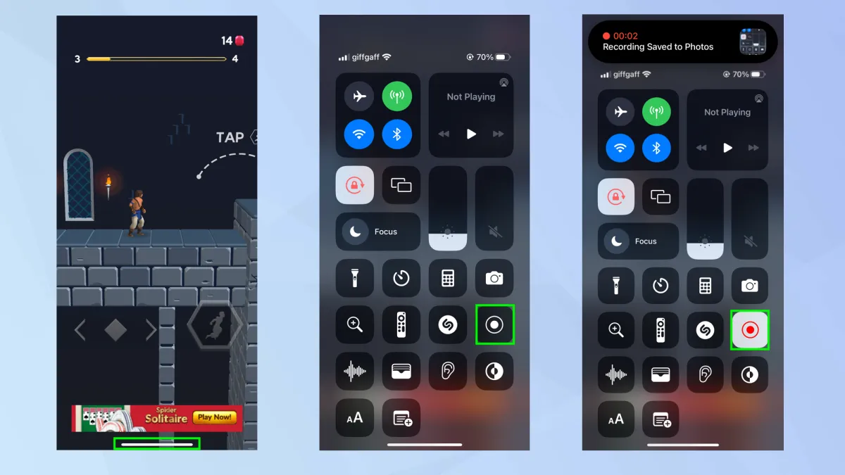 Quay màn hình iphone
