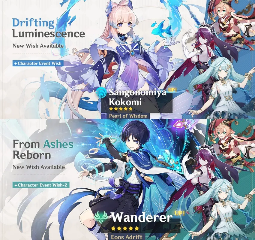 Top nhân vật 4 sao phase 2 Genshin Impact 3.8