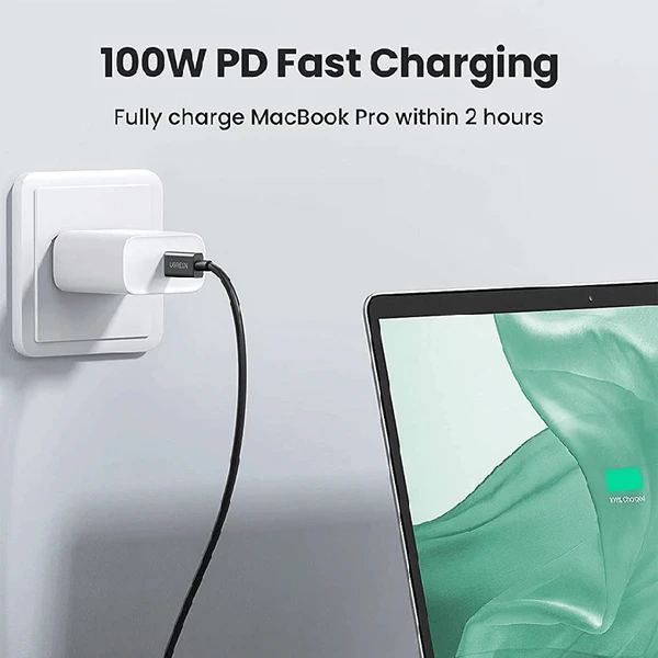 Cáp Thunderbolt 4 Type-C to Type-C Ugreen 0.8m