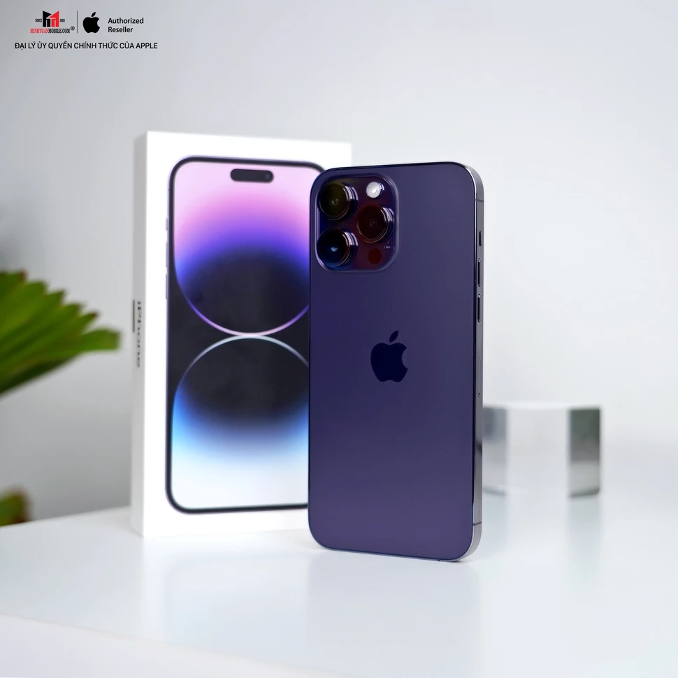 SIÊU SALE WWDC23: iPhone 14 Pro Max 128GB sắc tím Deep Purple giá tốt chưa từng có