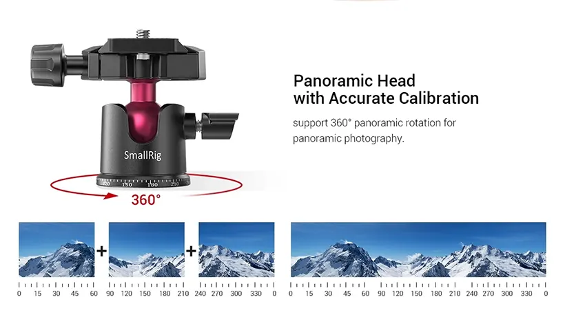 Tripod SmallRig đi kèm đầu Ball Head BUT2664