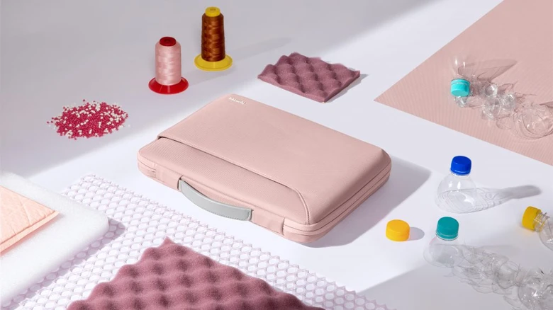 Túi chống sốc MacBook Pro 14 inch Tomtoc Briefcase Bronze