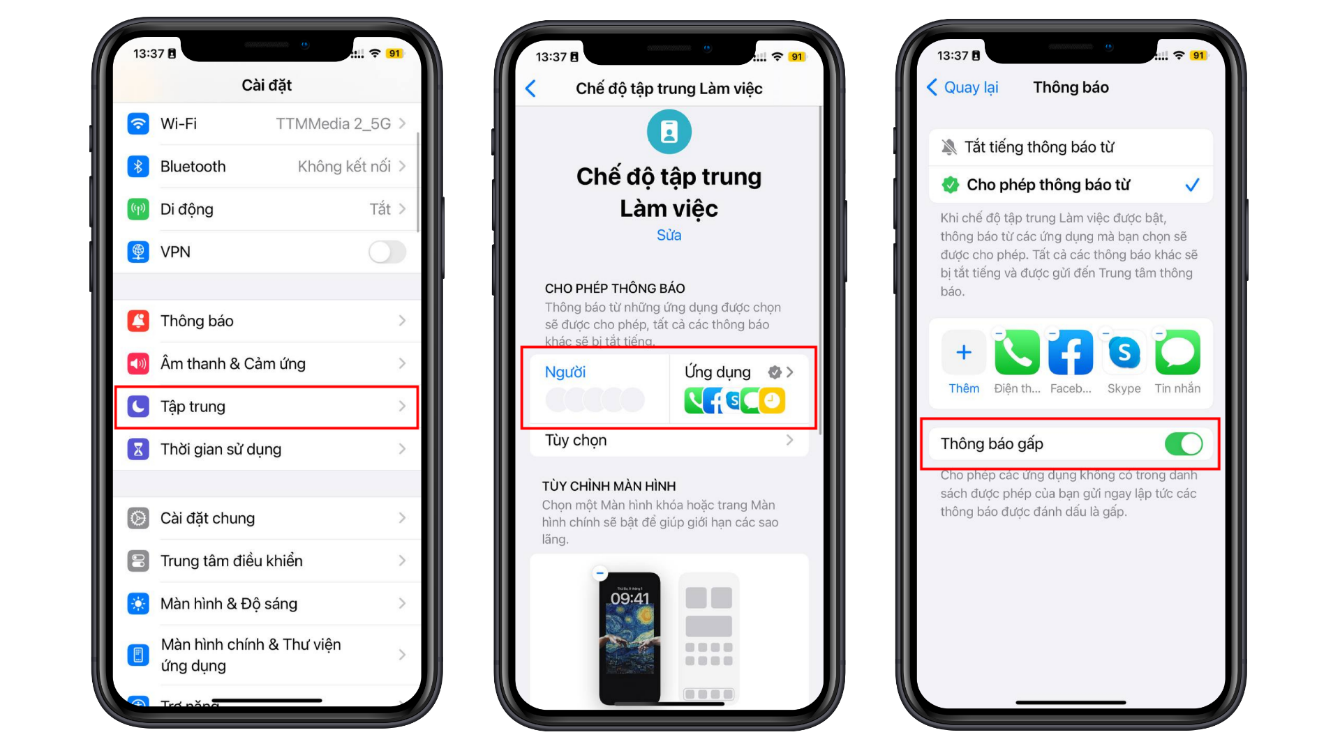 Cách bật tính năng thông báo gấp trên iPhone 
