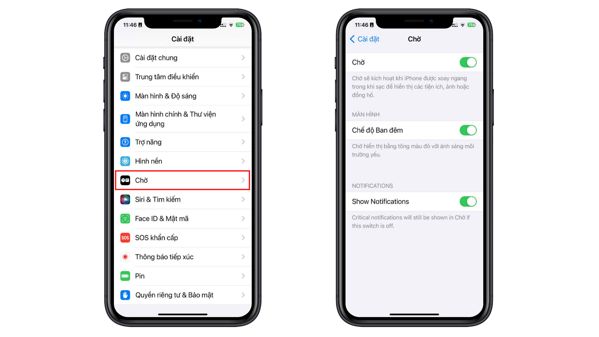 Cách khắc phục chế độ chờ bị lỗi trên iOS 17