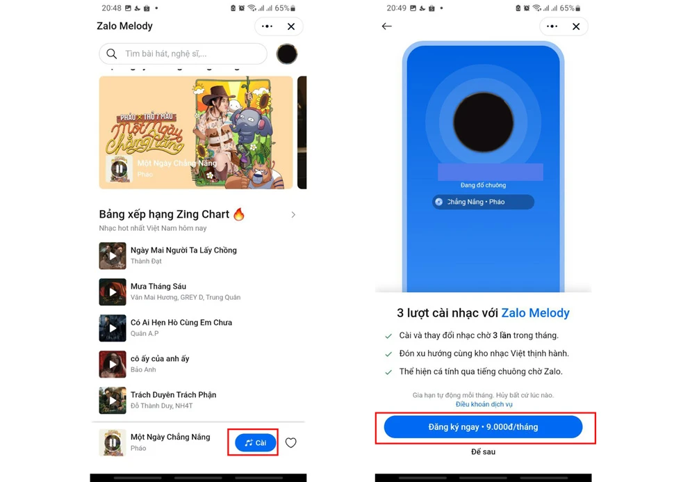 Cài nhạc chờ Zalo theo sở thích, tạo ấn tượng với cá tính riêng 