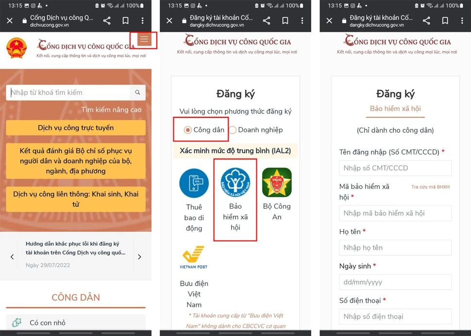 Đăng ký tham gia Bảo hiểm xã hội tự nguyện ngay tại nhà