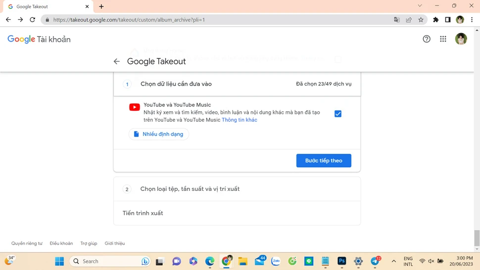 lưu trữ hình ảnh Google