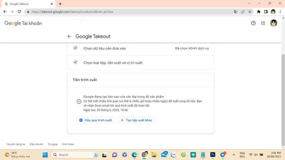 Lưu trữ hình ảnh Google