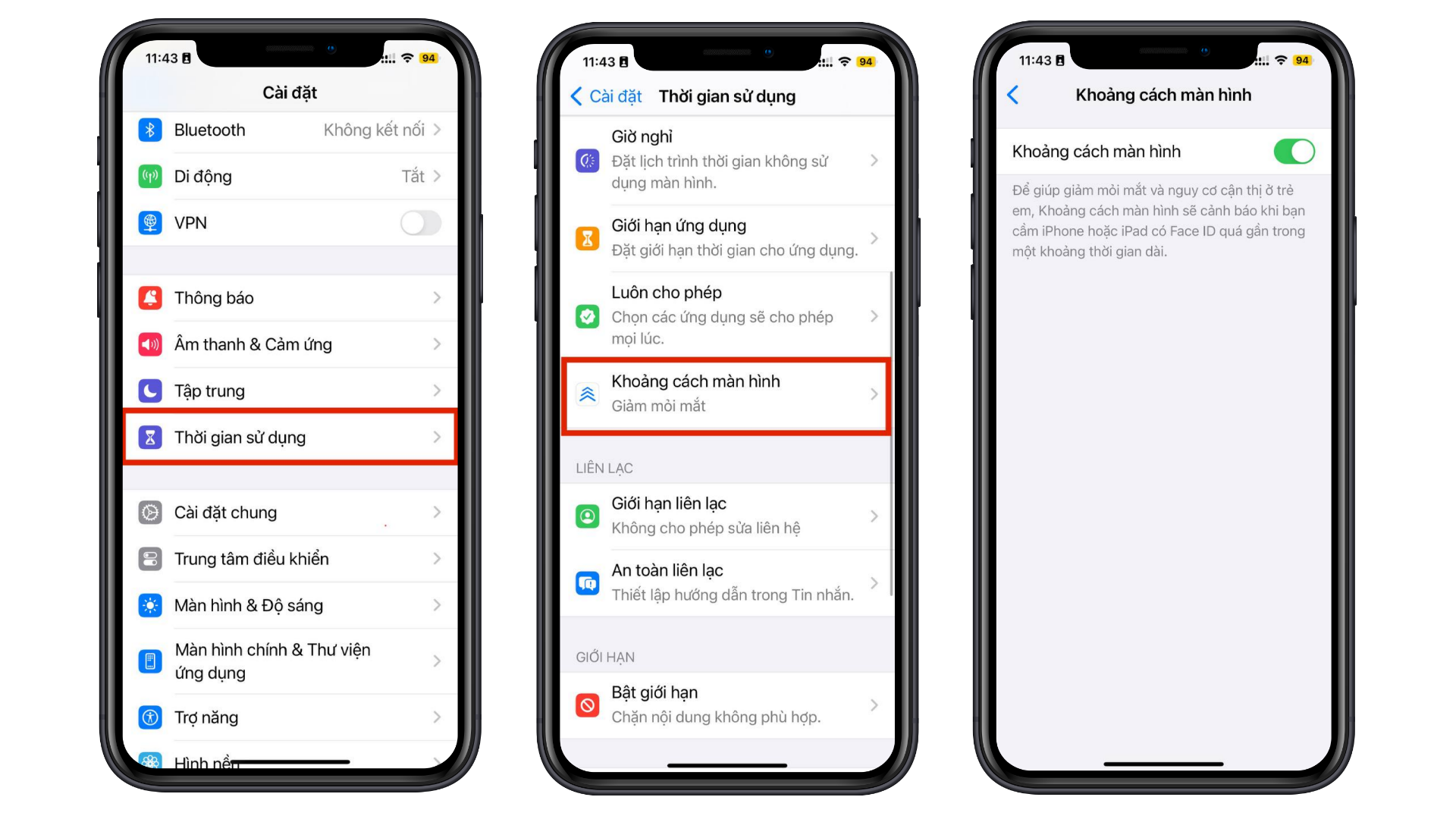Hướng dẫn bật tính năng giúp phòng ngừa cận thị trên iPhone