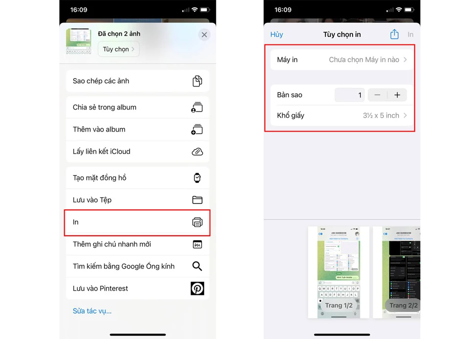 Hướng dẫn in tin nhắn văn bản trên iPhone 