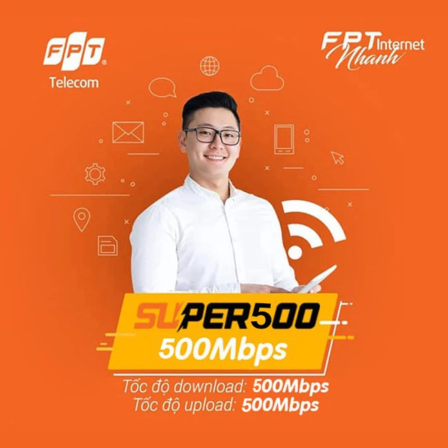 nâng cấp miễn phí Internet cáp quang lên tốc độ 500Mbps