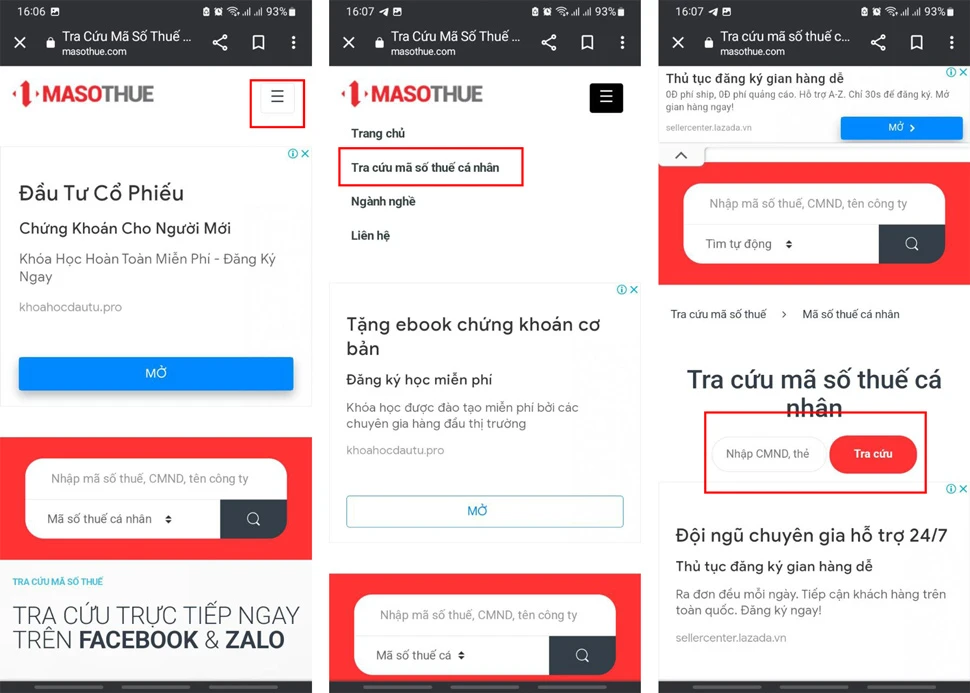 tra cứu mã số thuế cá nhân