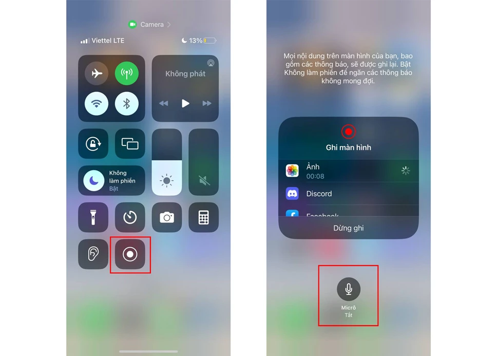 quay màn hình trên iPhone 