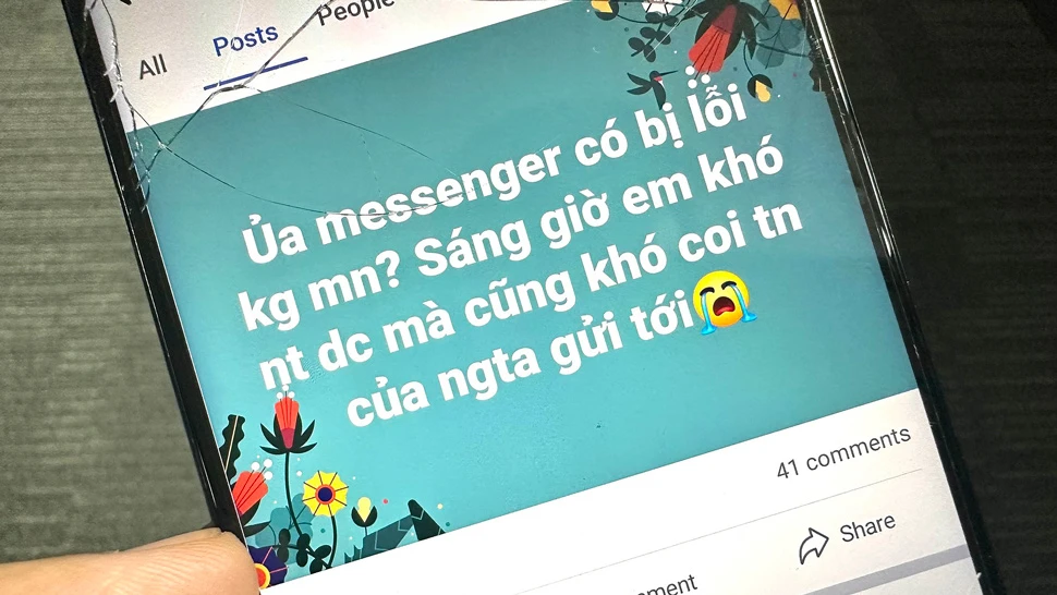 Nhiều người dùng Việt Nam phàn nàn về ứng dụng Messenger bị lỗi