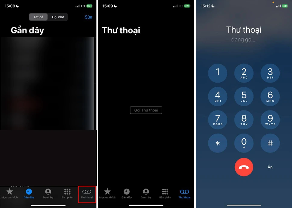 thiết lập thoại trên iPhone