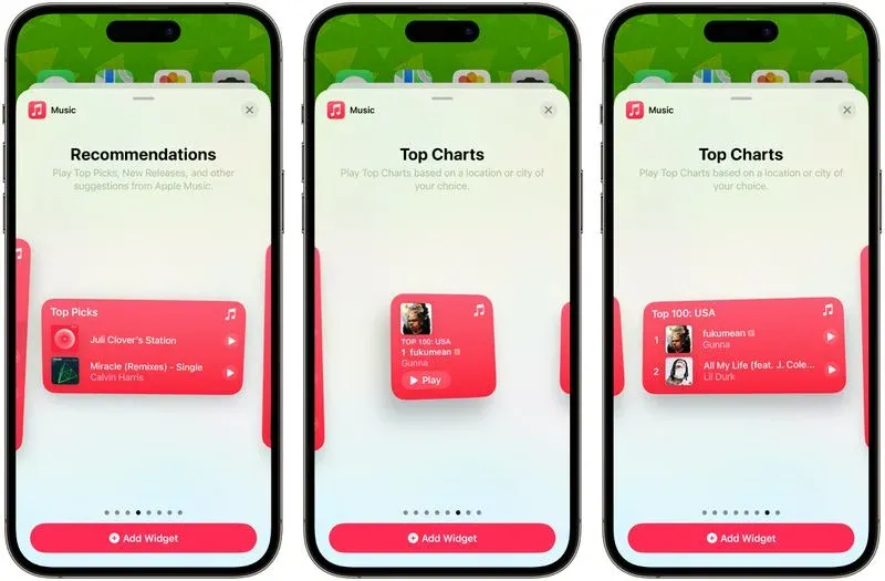 Tiện ích Apple Music