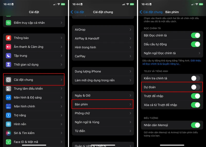 Bàn phím iPhone bị lag