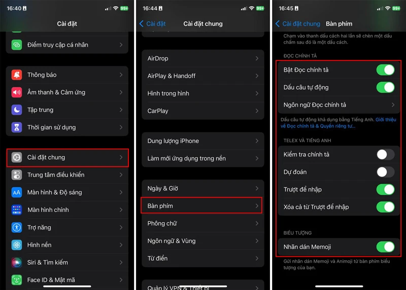 Bàn phím iPhone bị lag
