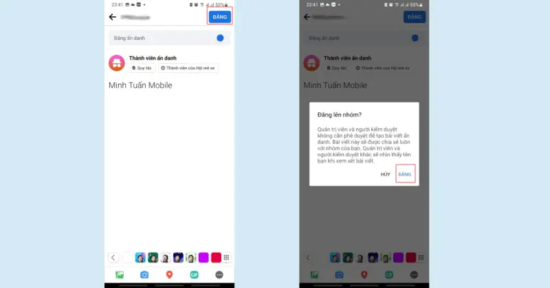 cách đăng bài ẩn danh trên nhóm Facebook