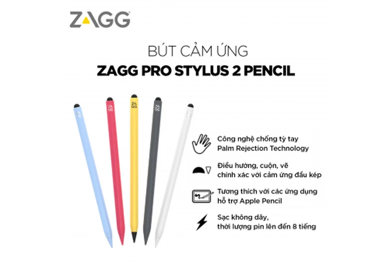 Bút cảm ứng ZAGG Pro Stylus 2 Pencil