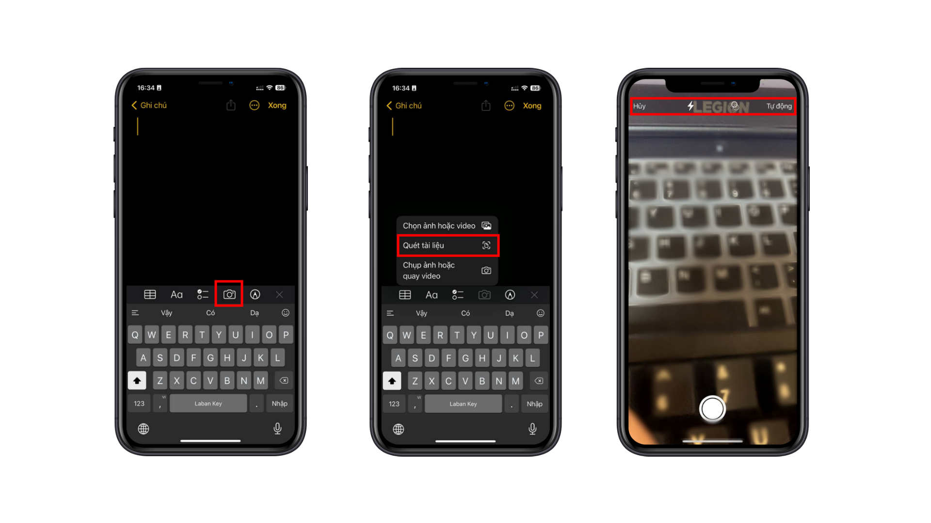 Cách quét tài liệu trên iPhone bằng ứng dụng Ghi chú