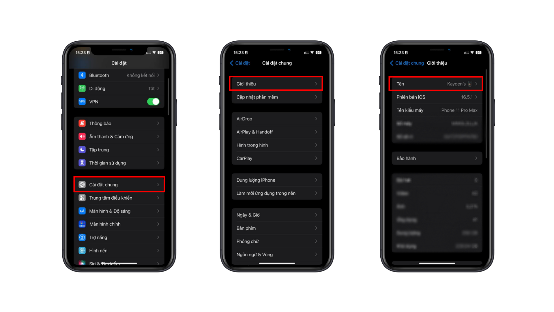 Cách thay đổi tên Airdrop trên iPhone, iPad