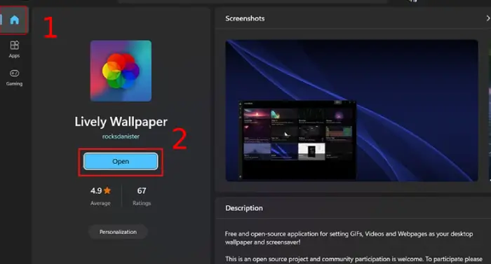 cài ảnh GIF làm hình nền máy tính Windows 11
