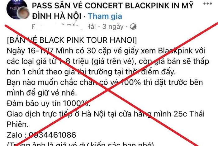  vé concert của BLACKPINK