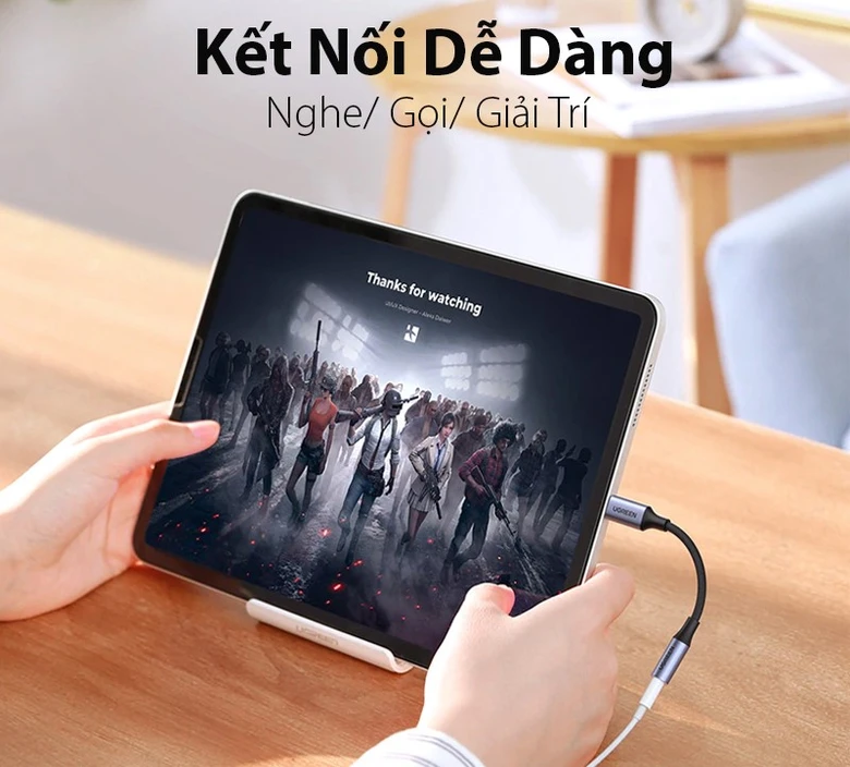 Cáp chuyển đổi Type-C sang 3.5mm Ugreen