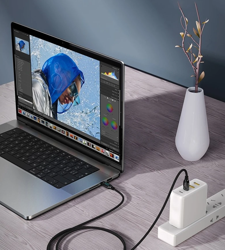 Cáp Type-C to Lightning Pisen đo công suất sạc 1.2m TC19