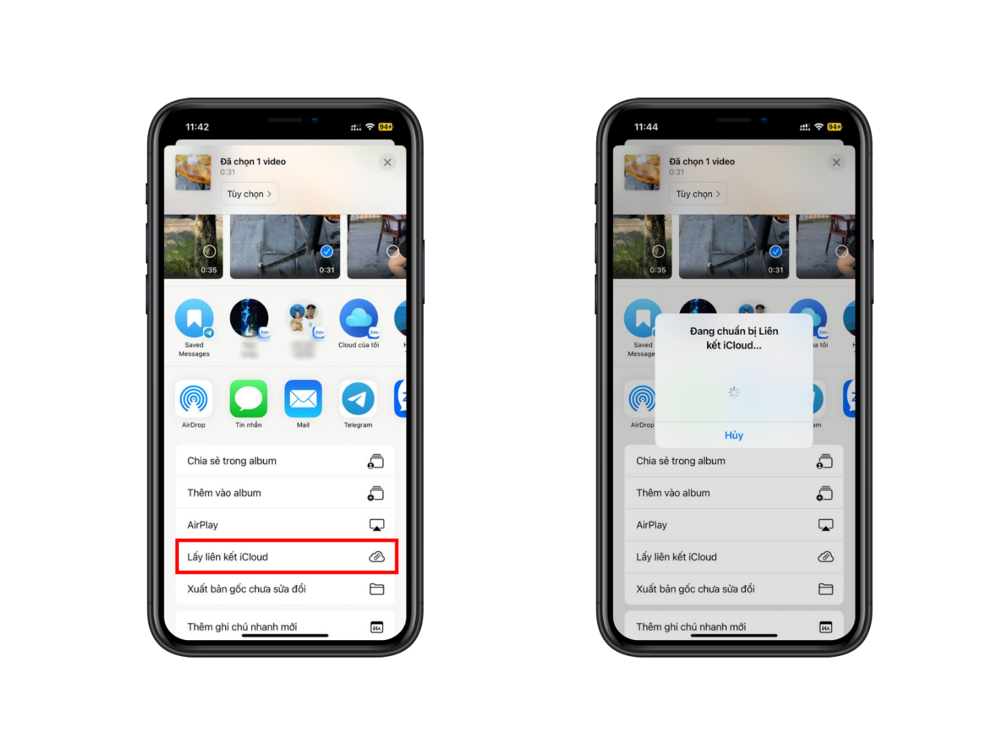 Chia sẻ video dung lượng lớn trên iPhone không qua ứng dụng bên thứ 3