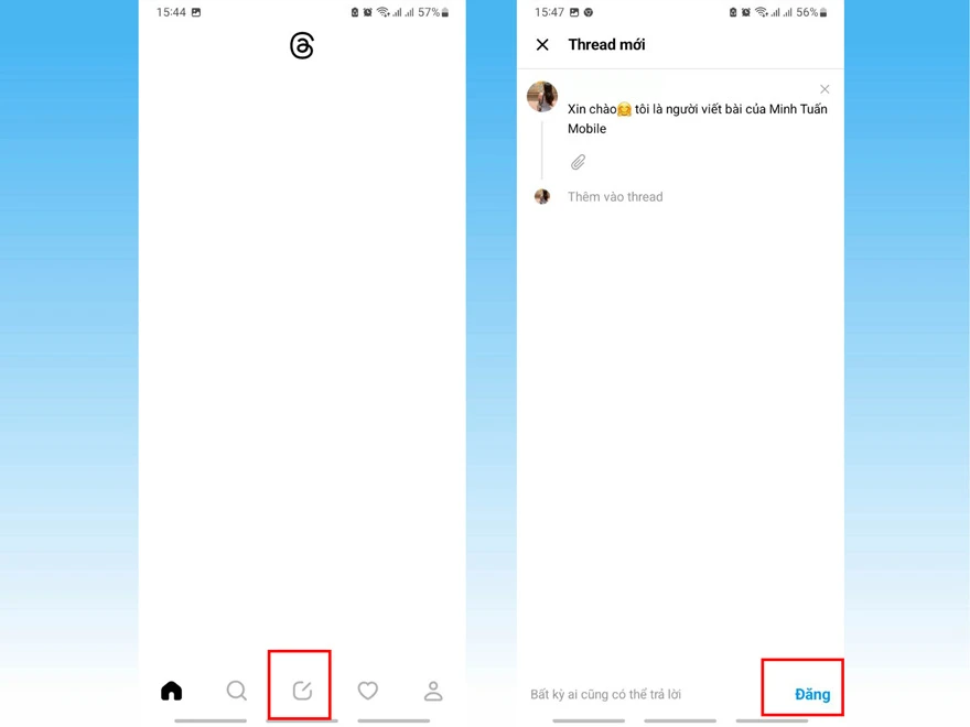 Hướng dẫn đăng bài và sử dụng ứng dụng Threads