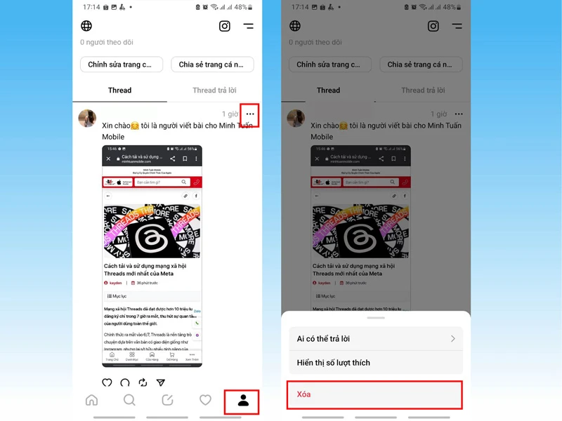 Hướng dẫn đăng bài và sử dụng ứng dụng Threads