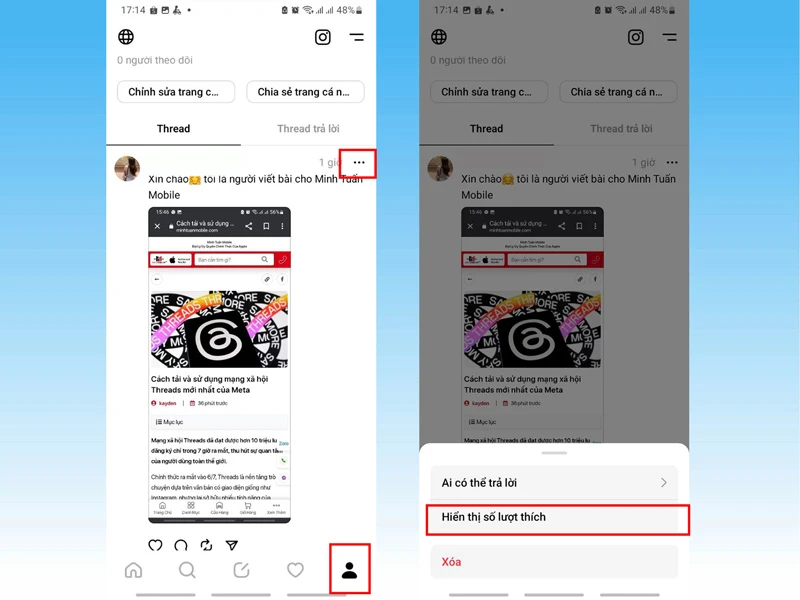 Hướng dẫn đăng bài và sử dụng ứng dụng Threads
