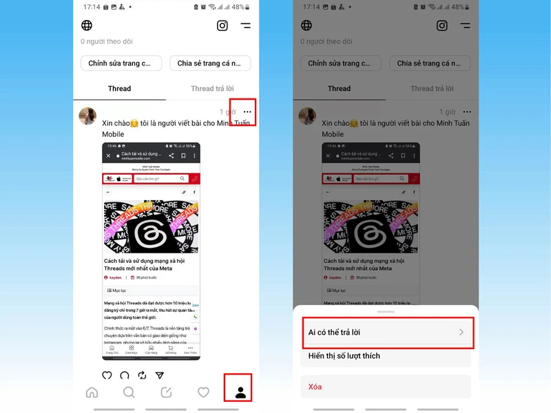 Hướng dẫn đăng bài và sử dụng ứng dụng Threads