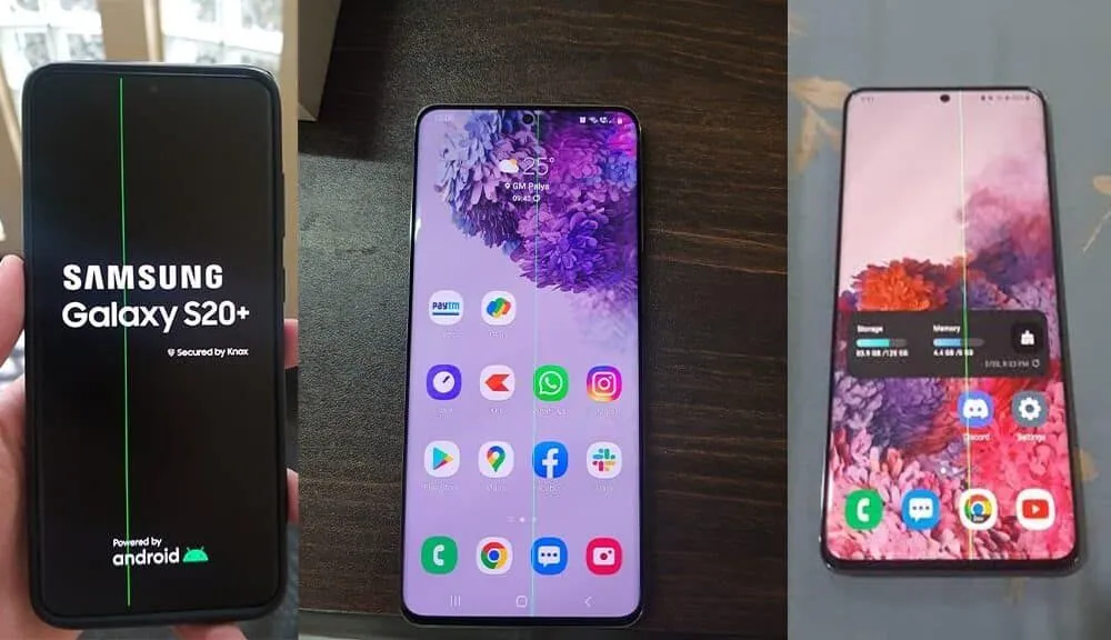 điện thoại Galaxy lại gặp phải lỗi sọc màn hình