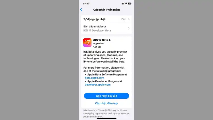 iOS 17 Beta 4 