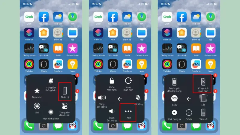 iPhone, iPad không chụp màn hình được