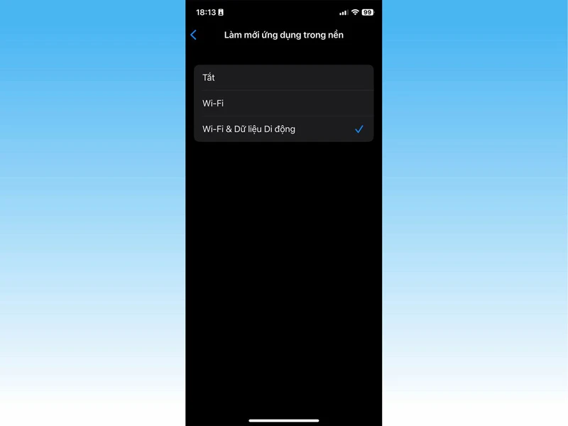 Ứng dụng chạy ngầm trên iPhone