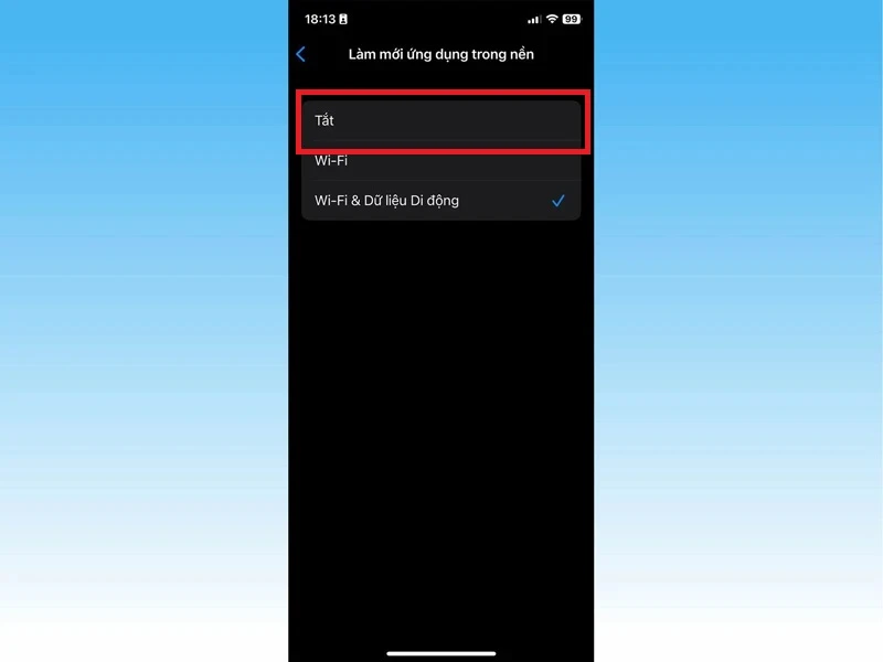 Ứng dụng chạy ngầm trên iPhone