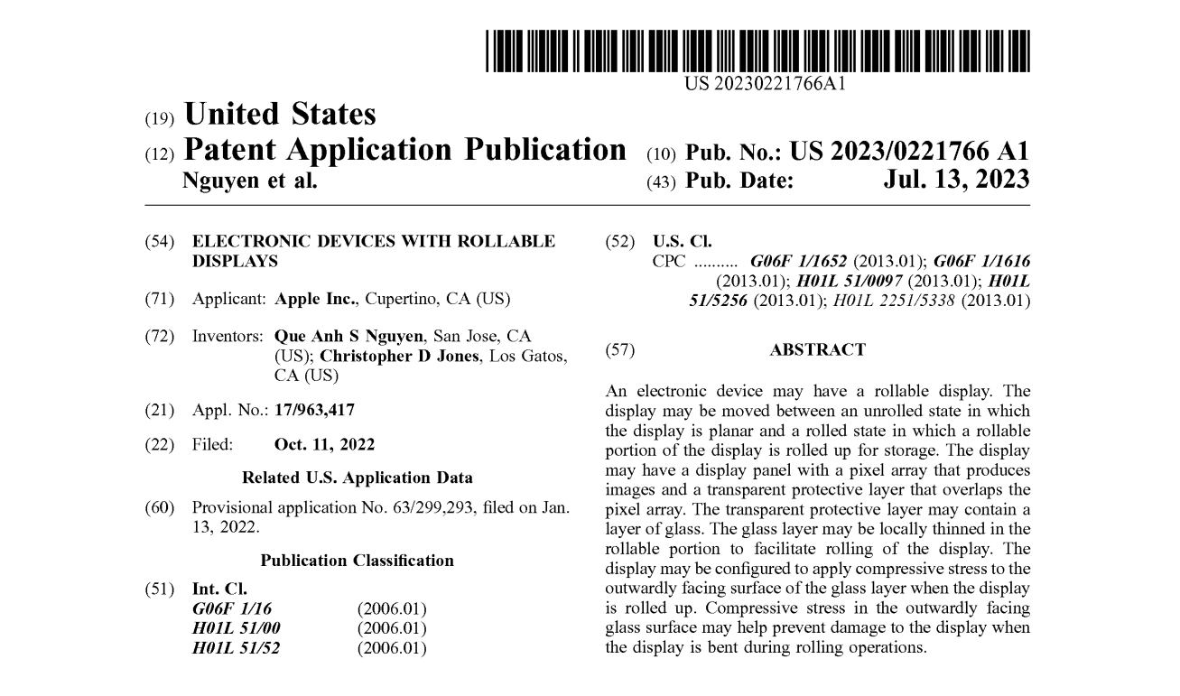 Lộ bằng chứng cho thấy iPhone màn hinh cuộn gần hoàn thiện