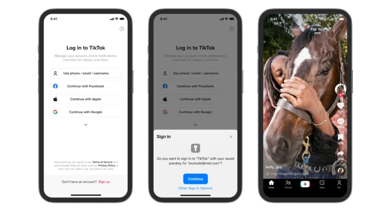 Người dùng iPhone sẽ sớm đăng nhập TikTok không cần mật khẩu