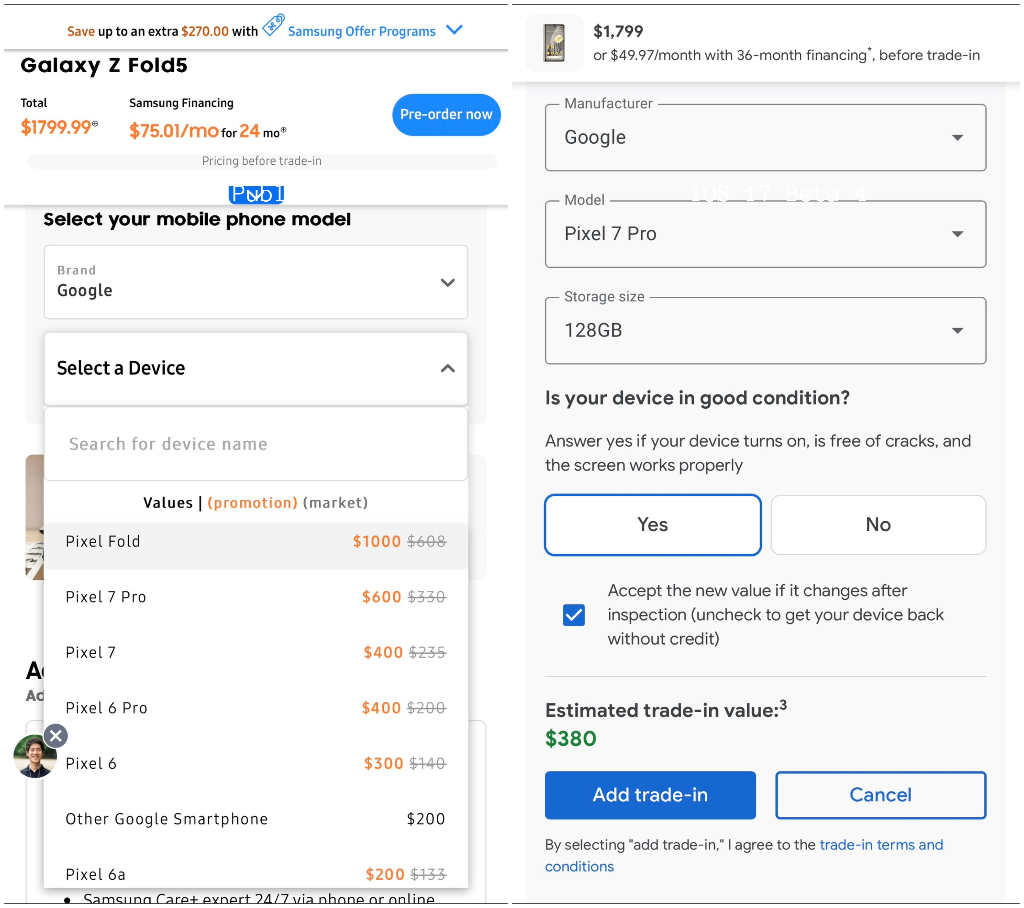Samsung thu điện thoại Google Pixel cao hơn cả Google