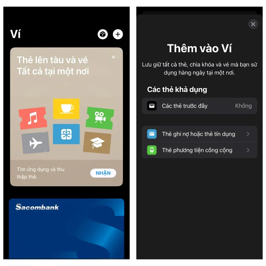 Cách thêm thẻ Visa vào Ví của Apple