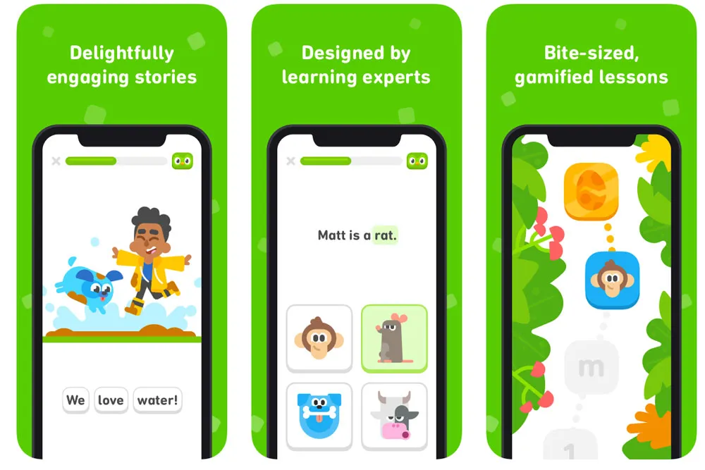 Top 5 ứng dụng học ngoại ngữ tích hợp AI dành cho học sinh - Duolingo