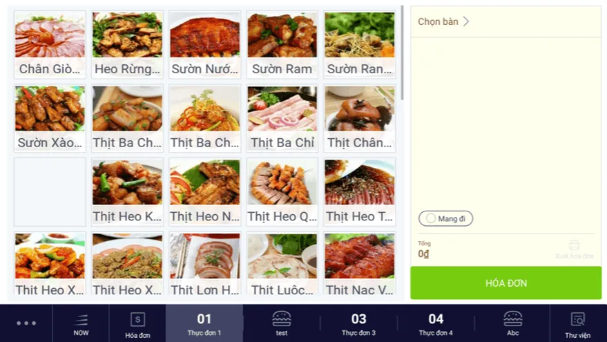 phần mềm quản lý nhà hàng